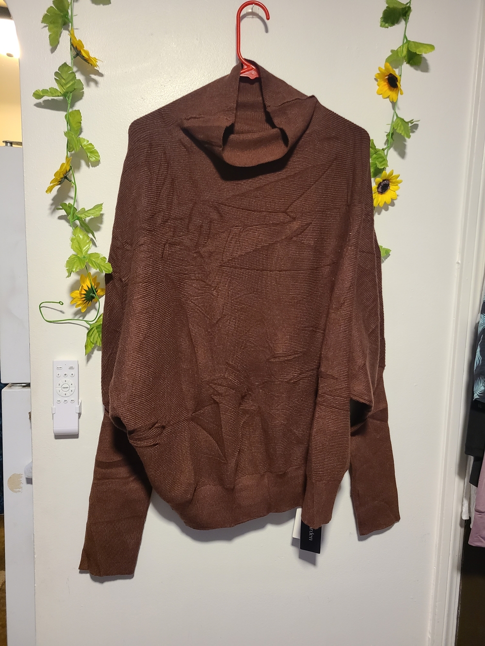 PRETTYGARDEN Women's Casual Cowl Neck Long Batwing Sleeve Pullover Sweater in ch